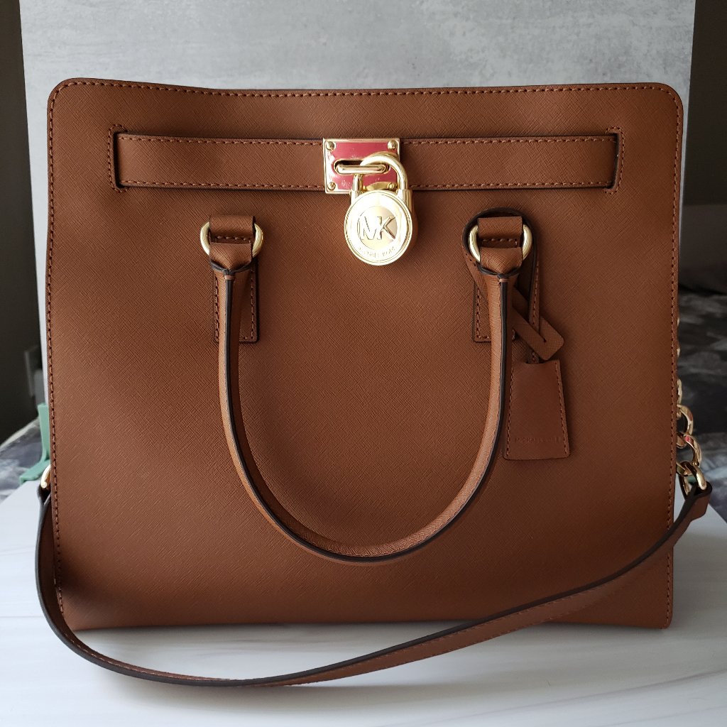 Michael Kors Mercer Tote In Brown Leather